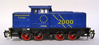 [Lokomotivy] → [Motorov] → [V 60] → TL-1046: modr s ernm rmem a znakem EU-2000