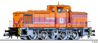 [Lokomotivy] → [Motorov] → [V 60] → 96117 E: dieselov lokomotiva oranov-erven, ern rm a pojezd