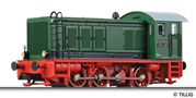 [Lokomotivy] → [Motorov] → [V 36] → 04640: dieselov lokomotiva zelen s edou stechou, erven rm a pojezd