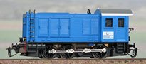 [Lokomotivy] → [Motorov] → [V 36] → 500272: dieselov lokomotiva modr s ernm pojezdem, ed stecha