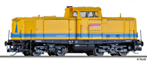 [Lokomotivy] → [Motorov] → [V 100] → 501790: dieselov lokomotiva lut do pracovnho vlaku