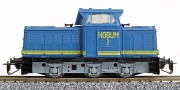 [Lokomotivy] → [Motorov] → [T334] → 01458: dieselov lokomotiva modr se dvma lutmi prouky „HOBUM“