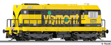 [Lokomotivy] → [Motorov] → [BR 107] → 04622: dieselov lokomotiva lut-ern v barevnm schematu „Viamont“