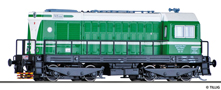 [Lokomotivy] → [Motorov] → [BR 107] → 02625 E: dieselov lokomotiva zelen-slonov kost, ern rm a pojezd VEB Kalikombinat „Werra“