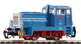 [Lokomotivy] → [Motorov] → [V 15 (BR 101/BR 102)] → 47306: dieselov lokomotiva modr s ervenm pojezdem a reklamnm potiskem „PIKO“