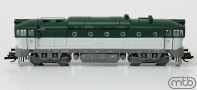[Lokomotivy] → [Motorov] → [T478.3 „Brejlovec”] → TT753-304: dieselov lokomotiva svtle ed-zelen, ed rm a pojezd
