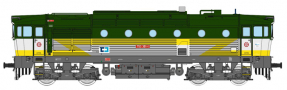 [Lokomotivy] → [Motorov] → [T478.3 „Brejlovec”] → 33335: dieselov lokomotiva zelen-bl se lutm bleskem