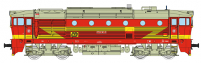 [Lokomotivy] → [Motorov] → [T478.3 „Brejlovec”] → 33339: dieselov lokomotiva erven se lutm bleskem „DA“