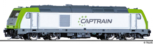 [Lokomotivy] → [Motorov] → [BR 246] → 05031: dieselov lokomotiva bl-zelen, ed stecha, rm a pojezd „CAPTRAIN“