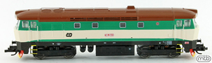[Lokomotivy] → [Motorov] → [T478.1 „Bardotka”] → CD-749-264: dieselov lokomotiva zelen-slonov kost, hnd stecha, ern rm a pojezd
