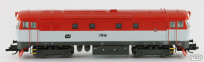 [Lokomotivy] → [Motorov] → [T478.1 „Bardotka”] → CD-749-006: dieselov lokomotiva erven-bl s edm pojezdem