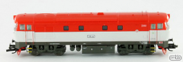[Lokomotivy] → [Motorov] → [T478.1 „Bardotka”] → CD-751-004: dieselov lokomotiva erven-bl, tmav ed rm a pojezd