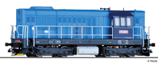 [Lokomotivy] → [Motorov] → [T466.2/T448.0] → 02751: dieselov lokomotiva modr, tmav modr budka, ern rm a pojezd
