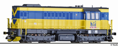 [Lokomotivy] → [Motorov] → [T466.2/T448.0] → 02764: dieselov lokomotiva v barevnm schematu „OKD Doprava a.s.“