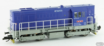 [Lokomotivy] → [Motorov] → [T466.2/T448.0] → MTR-740-749: dieselov lokomotiva modr s edm rmem a pojezdem