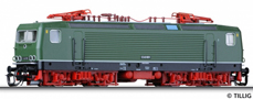 [Lokomotivy] → [Elektrick] → [BR 143] → 500379: zelen s ernm rmem a ervenmi podvozky