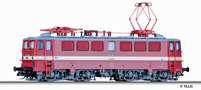 [Lokomotivy] → [Elektrick] → [BR 242] → 501357: elektrick lokomotiva erven s jednm krmovm pruhem, ed stecha