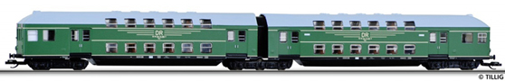 [Osobn vozy] → [Patrov] → [DB 13] → 13735: zelen s edou stechou, dvouvozov souprava