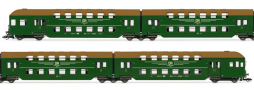 [Osobn vozy] → [Patrov] → [DB 13] → HN9520: tydln patrov jednotka zelen s olivovou stechou