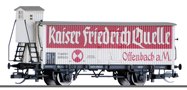 [Nkladn vozy] → [Kryt] → [2-os chladic] → 01789: nkladn izotermick vz bl s edou stechou „Kaiser Friedrich Quelle“