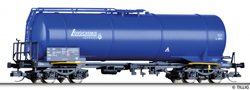 [Nkladn vozy] → [Cisternov] → [4-os na lehk oleje] → 501641: cisternov vz modr „LOVOCHEMIE“