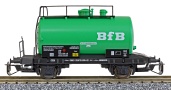 [Nkladn vozy] → [Cisternov] → [2-os Z52] → 01342: zelen cisterna Z52 s ernm pojezdem ″BfB″