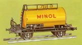 [Nkladn vozy] → [Cisternov] → [2-os Z52] → [0]4410: kotlov vz lut s logem „MINOL“