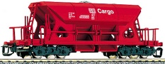 [Nkladn vozy] → [Samovsypn] → [4-os Faccs (Sas)] → 95162: nkladn samovsypn vz erven „DB Cargo“ s nkladem trku