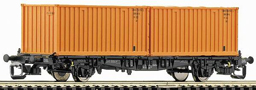 [Nkladn vozy] → [Nzkostnn] → [2-os kontejnerov Lbgjs 598] → 37508: kontejnerov vz ern se dvma oranovmi kontejnery 20′