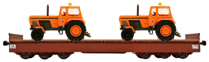 [Nkladn vozy] → [Nzkostnn] → [6-os nzkostnn] → NW52051: nzkostnn nkladn vz ervenohnd s nkladem dvou traktor ZT300