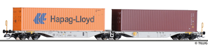 [Nkladn vozy] → [Nzkostnn] → [6-os Kombiwaggon] → 18060: dvoudln kontejnerov vz se dvma kontejnery 40′