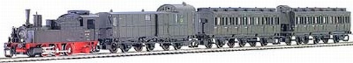 [Soupravy] → [S lokomotivou] → 01323: set parn lokomotivy BR 89, zavazadlovho a dvou oddlovch osobnch v