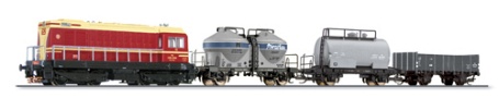 [Soupravy] → [S lokomotivou] → 01568: set dieselov lokomotivy V75 a t nkladnch voz Leuna