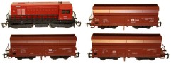[Soupravy] → [S lokomotivou] → DD69: set dieselov lokomotivy 720 a t samovsypnch voz Falls