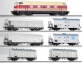 [Soupravy] → [S lokomotivou] → 01435 E: set dieselov lokomotivy V 180 a esti chladicch voz „Internationaler K