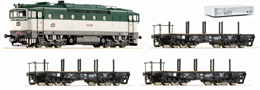 [Soupravy] → [S lokomotivou] → 35012: set dieselov lokomotivy 750 a t ploinovch voz Rlmmp