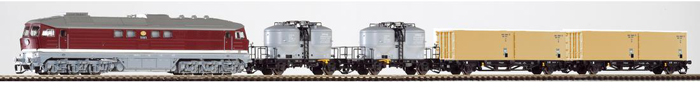 [Soupravy] → [S lokomotivou] → 47010: set dieselov lokomotivy BR 130 a ty nkladnch voz