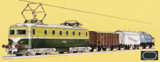 [Soupravy] → [S lokomotivou] → 545/747: set elektrick lokomotivy E499 a t nkladnch voz