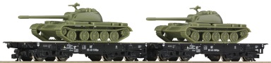 [Soupravy] → [Nkladn] → 37586: set dvou ploinovch nkladnch voz loench tanky T55