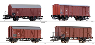 [Soupravy] → [Nkladn] → 501605: set 12 nkladnch krytch voz „Display gedeckte Gterwagen“