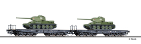 [Soupravy] → [Nkladn] → 01675: set dvou ploinovch voz s nkladem tank T34/85