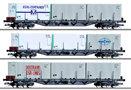 [Soupravy] → [Nkladn] → 501619: set devti ploinovch voz s nkladem kontejner