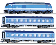 [Program „Start“] → [Soupravy] → 01442: set dieselov lokomotivy „TRAXX“ a dvou osobnch voz
