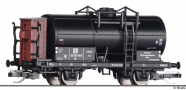[Nkladn vozy] → [Cisternov] → [2-os R] → 502399: kotlov vz tmav s brzdaskou budkou „VEB Teerverarbeitungswerk Rositz“
