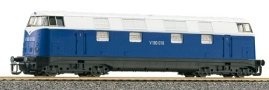 [Program „Start“] → [Lokomotivy] → 02679: dieselov lokomotiva modr-bl s ernm pojezdem