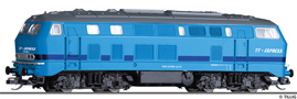 [Program „Start“] → [Lokomotivy] → 04709: dieselov lokomotiva v odstnech modr s edou stechou „TT-Express“