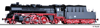 [Lokomotivy] → [Parní] → [BR 23] → 02052: parní lokomotiva černá s červeným pojezdem a kouřovými plechy