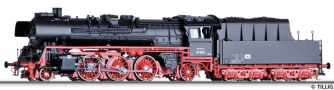 [Lokomotivy] → [Parní] → [BR 23] → 502266: parní lokomotiva černá s červeným pojezdem a kouřovými plechy, Design der Messelok 1965