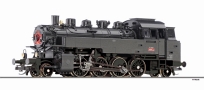 [Lokomotivy] → [Parní] → [BR 86] → 02180: parní lokomotiva černá s černým pojezdem a hvězdou na dýmnici