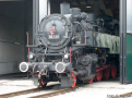 [Lokomotivy] → [Parní] → [BR 86] → 02186 E: parní lokomotiva černá s červeným pojezdem